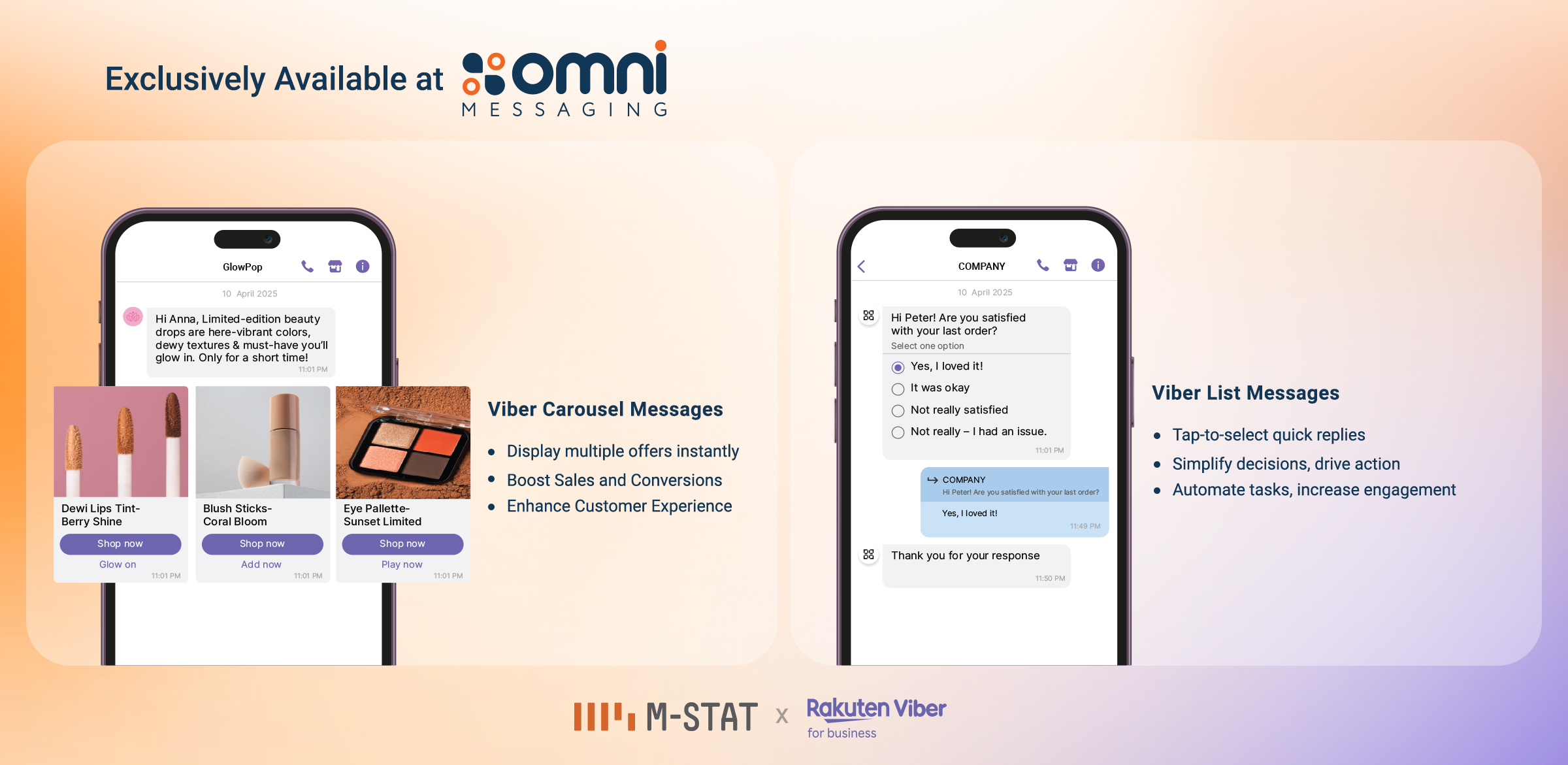 M-STAT brings exclusive Viber List & Carousel Messages to the Greek market