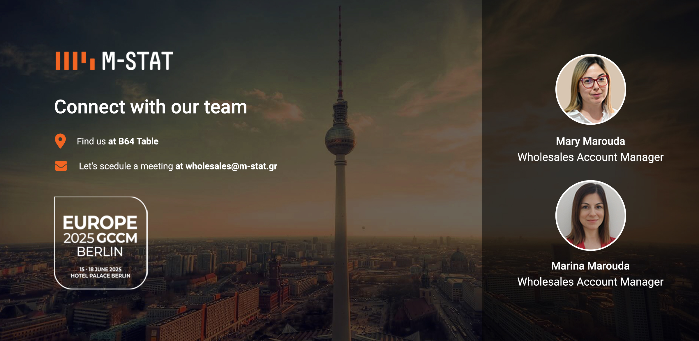 M-STAT at GCCM Europe 2025 in Berlin